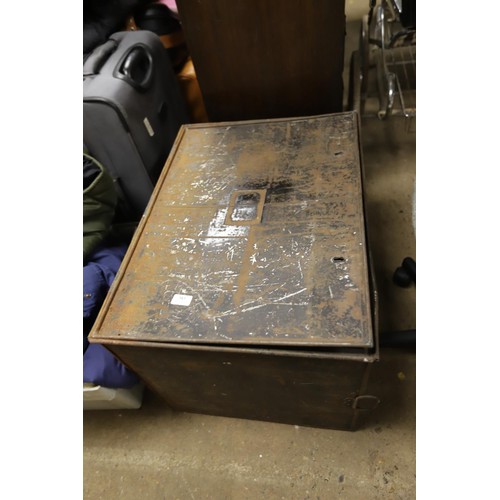 306 - Large metal document chest