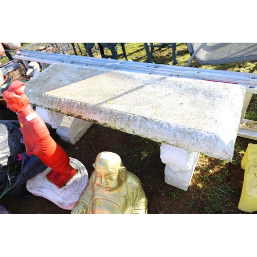 41A - Large concrete bench seat