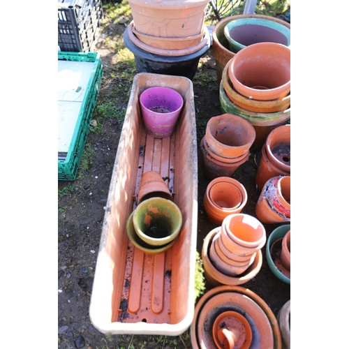 44 - Job lot of terracotta pots