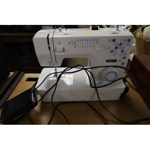 77 - Hobbycraft sewing machine - warranted until 12 noon Tuesday following the above sale