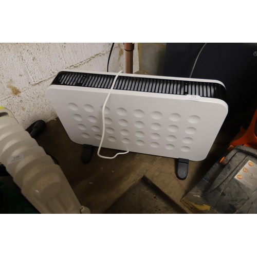 133 - Pifco convector heater with fan & timer - warranted until 12 noon Tuesday following the above sale