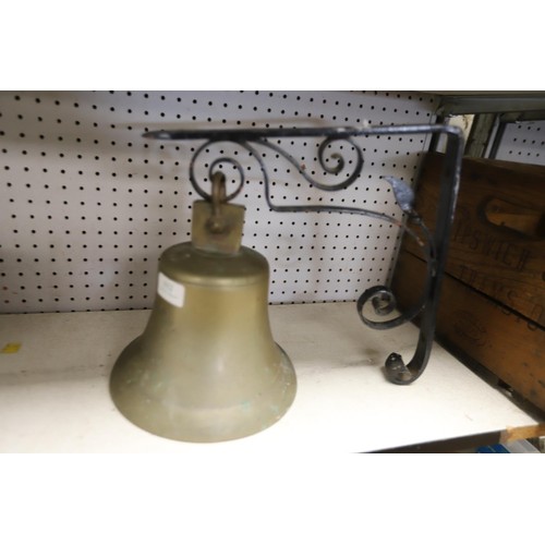 171 - Antique bell with bracket - no hammer