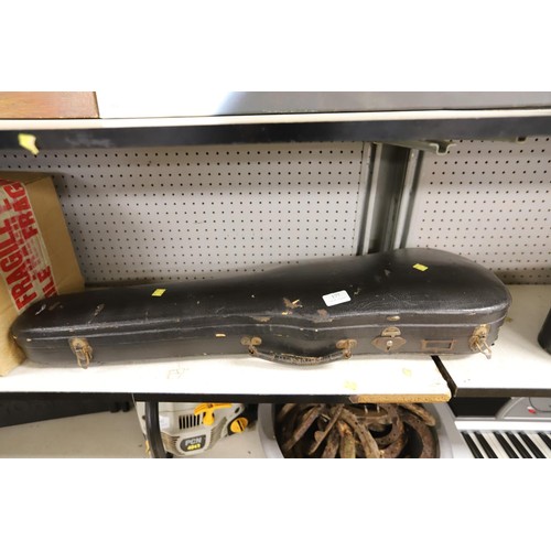 177 - Antique violin in case, a/f