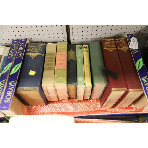 218 - 4 boxes of various books