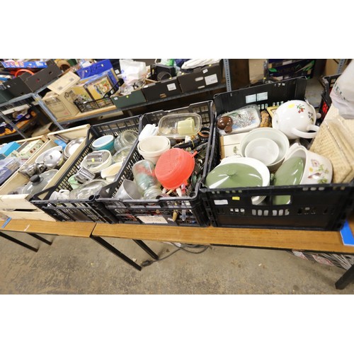 223 - 4 boxes of kitchen ware