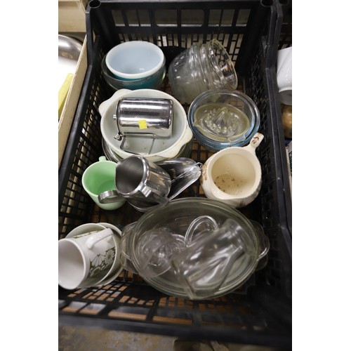 223 - 4 boxes of kitchen ware