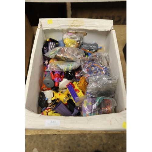 243 - Box of collectable McDonald's toys, 90s