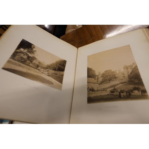 355 - Large Victorian photo album with photos