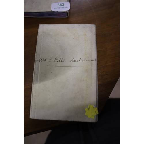 362 - 4 vellum bound 1860s estate accounts