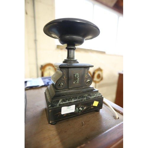 383 - Pair of Victorian marble pedestal tazzas on stands