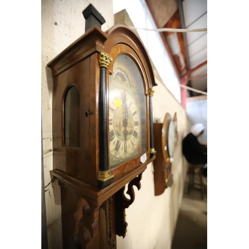 390 - Antique sun & moon wall clock