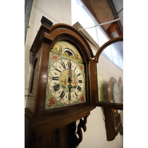 390 - Antique sun & moon wall clock