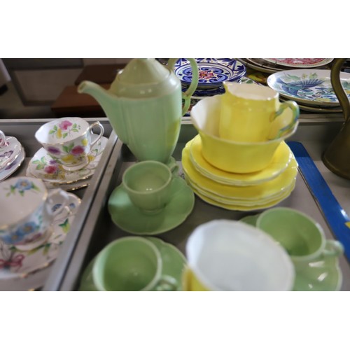 498 - Various part tea/coffee sets & child's tea set, incl Royal Albert, Adderley, etc