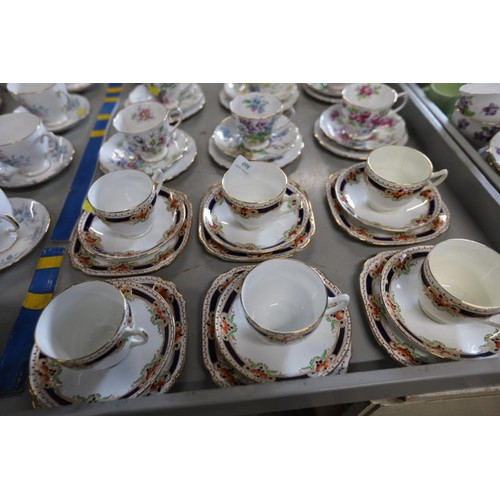 498 - Various part tea/coffee sets & child's tea set, incl Royal Albert, Adderley, etc