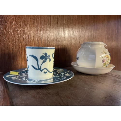 403A - Limoges cup & saucer, Les Oeillets