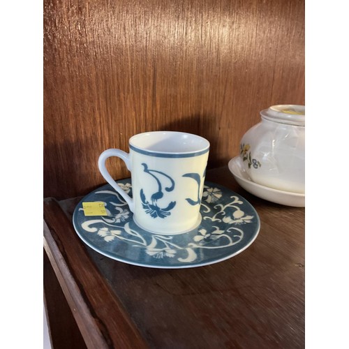 403A - Limoges cup & saucer, Les Oeillets