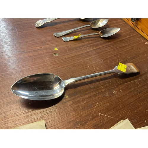 457 - 4 silver hallmarked spoons - 192 grams total