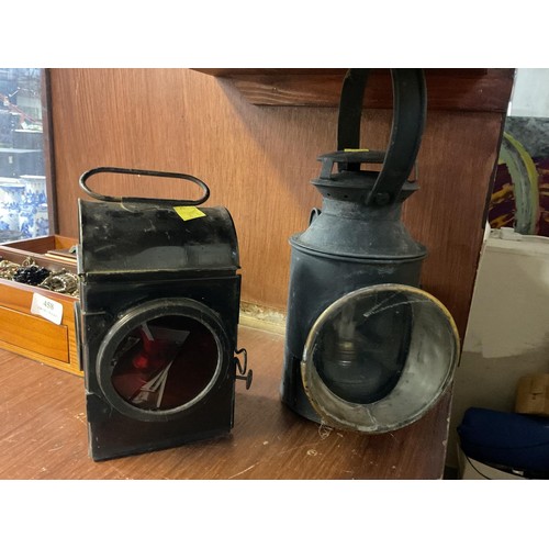 459 - 2 antique lanterns