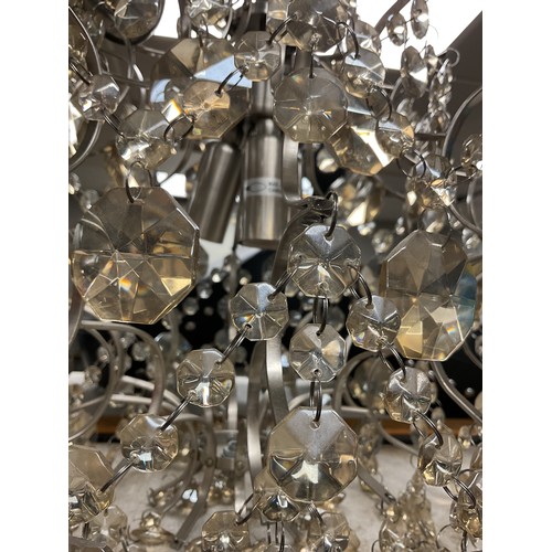 261 - Smoked glass chandelier