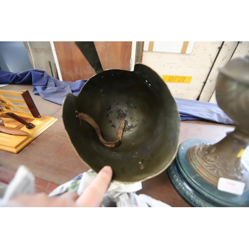 347 - Vintage Third Reich re-enactment Saxon helmet. Acquired from The Military Museum Torquay before they... 