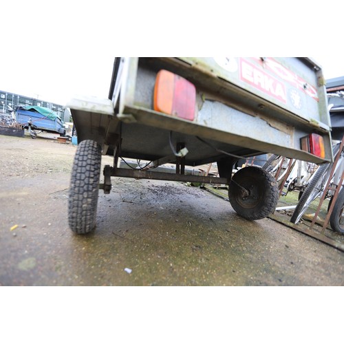 44 - Erka trailer with cover & spare wheel