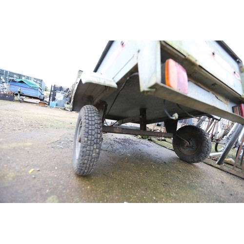 44 - Erka trailer with cover & spare wheel