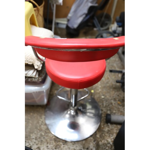 82 - Red bar stool