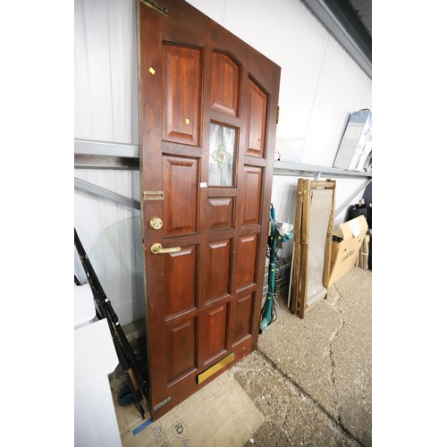 95 - Door - heavy wooden front door