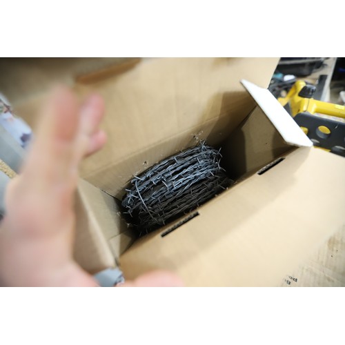 128 - 15m easi barb garden barbed wire