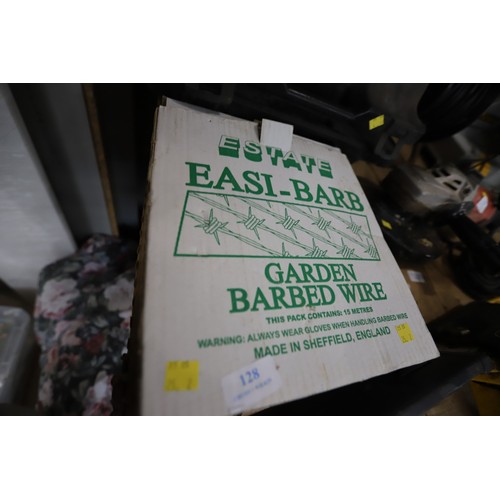 128 - 15m easi barb garden barbed wire