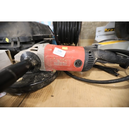 130 - Angle grinder - warranted until 12 noon Tuesday following the above sale