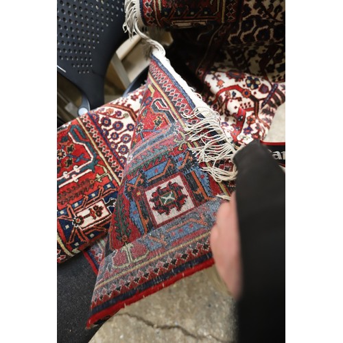 169 - Dark red pattern rug