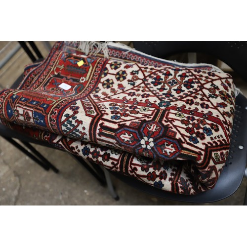 169 - Dark red pattern rug