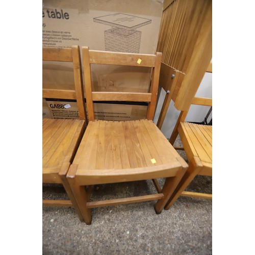 178 - 4 oak chairs from 1960s