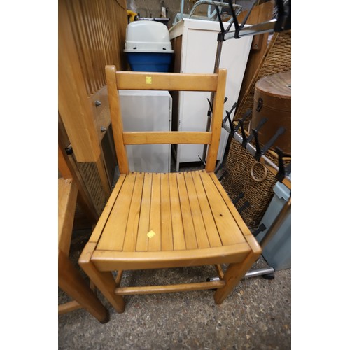 178 - 4 oak chairs from 1960s