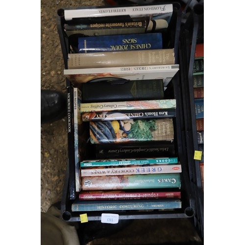 183 - 5 small crates of books