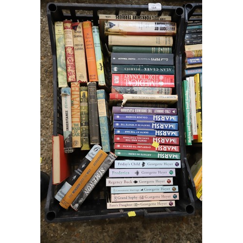 194 - 4 trays of books