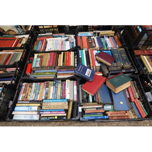 185 - 6 trays of books