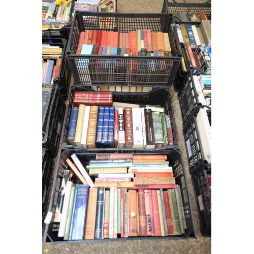 186 - 4 trays of books