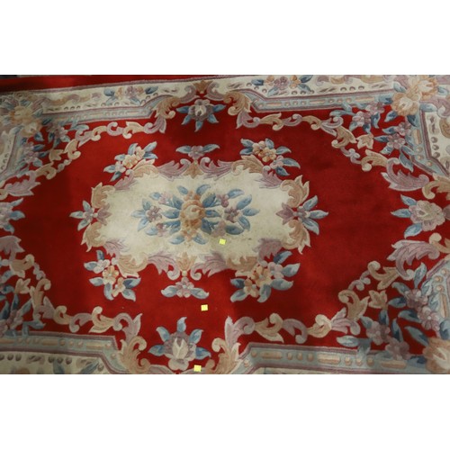 257 - Red floral rug