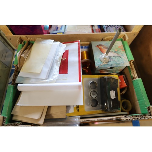 290 - 2 boxes of mixed stationery items