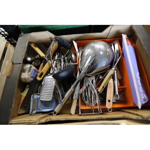 303 - 6 boxes of kitchenware