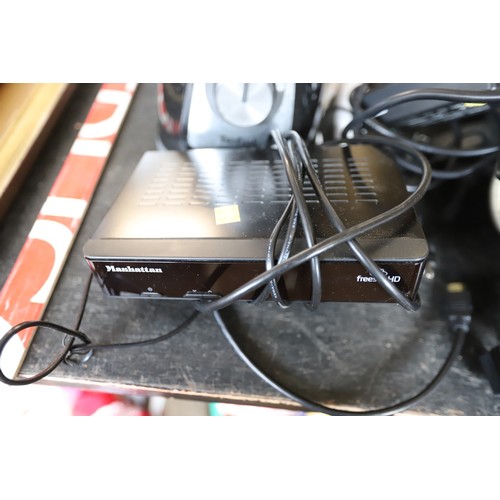 319 - Electronics, Manhatten Freesat, iron, grill, HoMedics massager, remotes, etc to be rewired by a qual... 