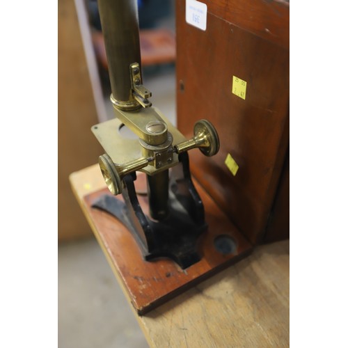 351 - Antique cased microscope