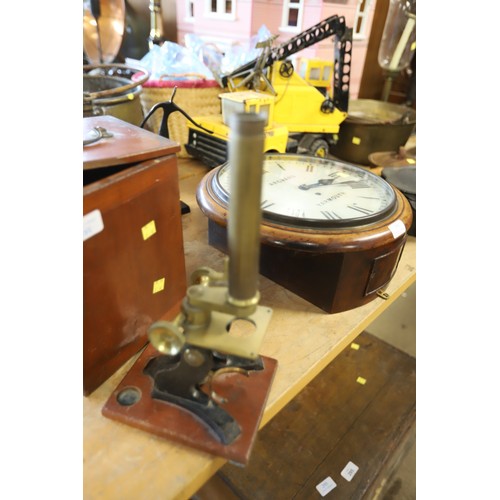 351 - Antique cased microscope