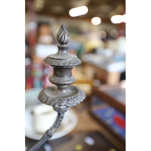 380 - Large Silver plated candelabra