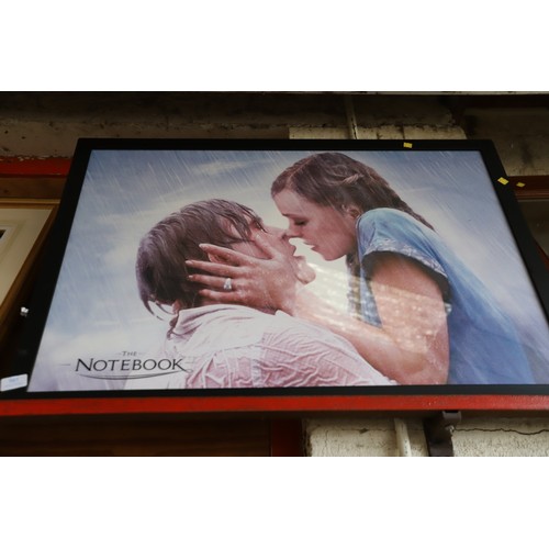 507 - Large framed film poster - the note book