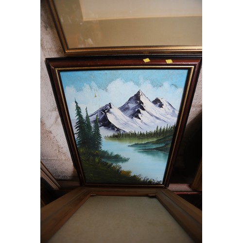 524 - 3 original vintage oil on board landscapes