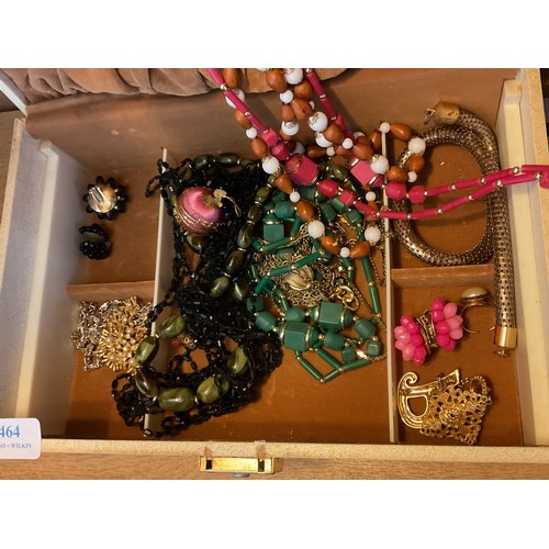 464 - Box of costume jewellery