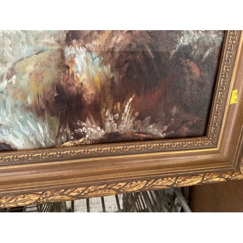 474 - Large pheasant oil